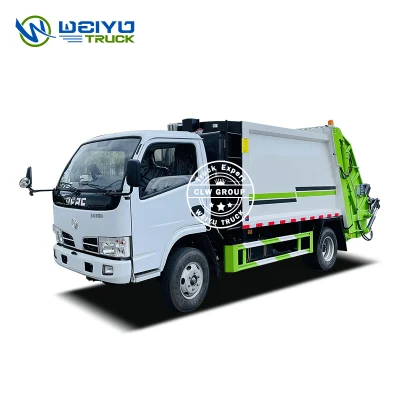 Dongfeng 6 Cbm Caminhão compactador de lixo Veículos de eliminação de resíduos para gestão de resíduos municipais