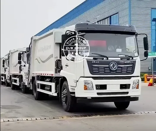 Dongfeng 6 Cbm Caminhão compactador de lixo Veículos de eliminação de resíduos para gestão de resíduos municipais