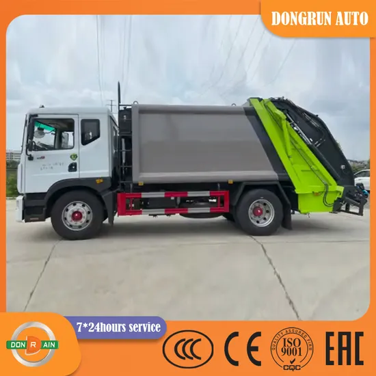 Dongfeng marca coleta de lixo transferência coletor de lixo compactadores de resíduos sólidos braço oscilante 14/10/15/12cbm caminhão de lixo comprimido carregador traseiro