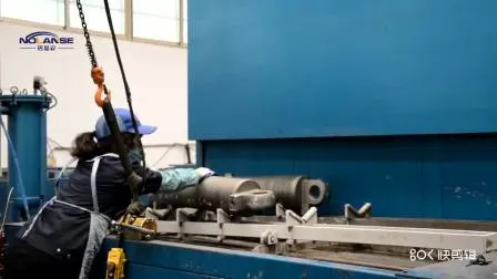 Serra de fita de energia solar eólica Robô para remoção de neve, reboque de paletes, uso de dupla ação, pistão Hsg Eaton Rexroth Parker Hercules, fabricante de cilindro hidráulico de RAM